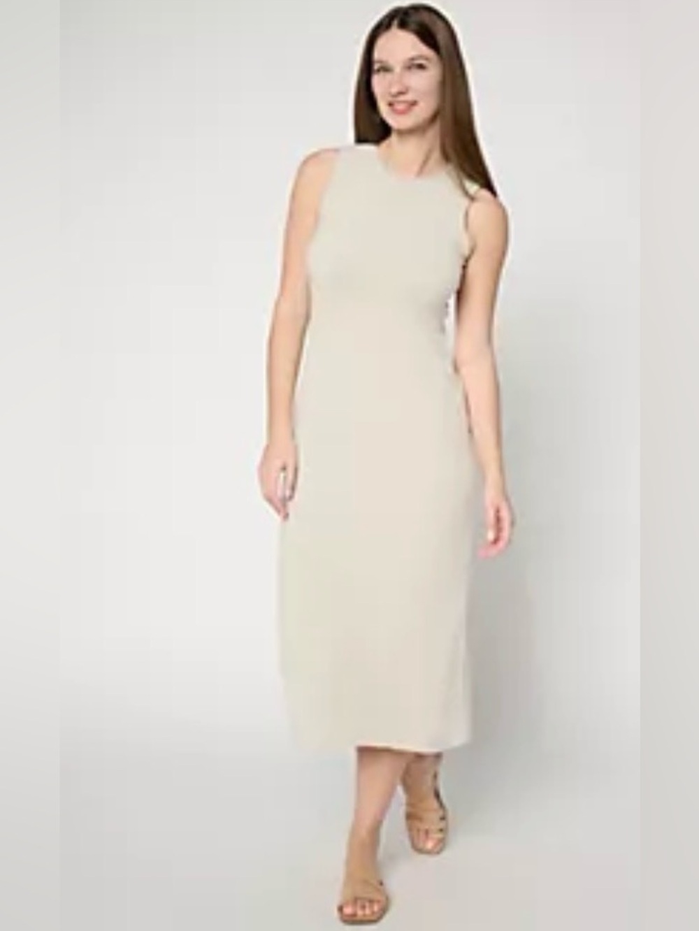 Barefoot Dreams Sleeveless Midi Dress in Dusty Sage
